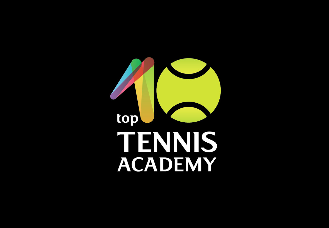 top 10 tennis academy logo black