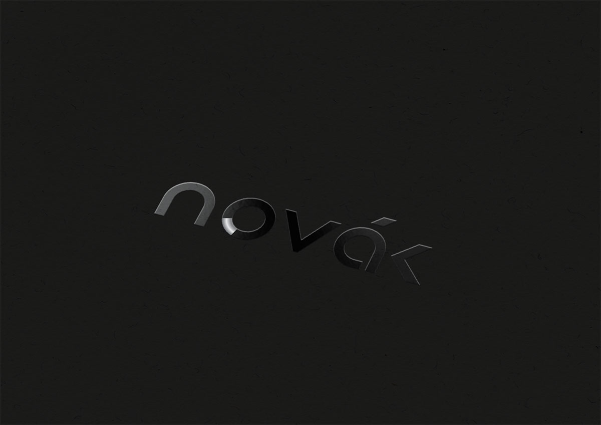 novak logo branding black