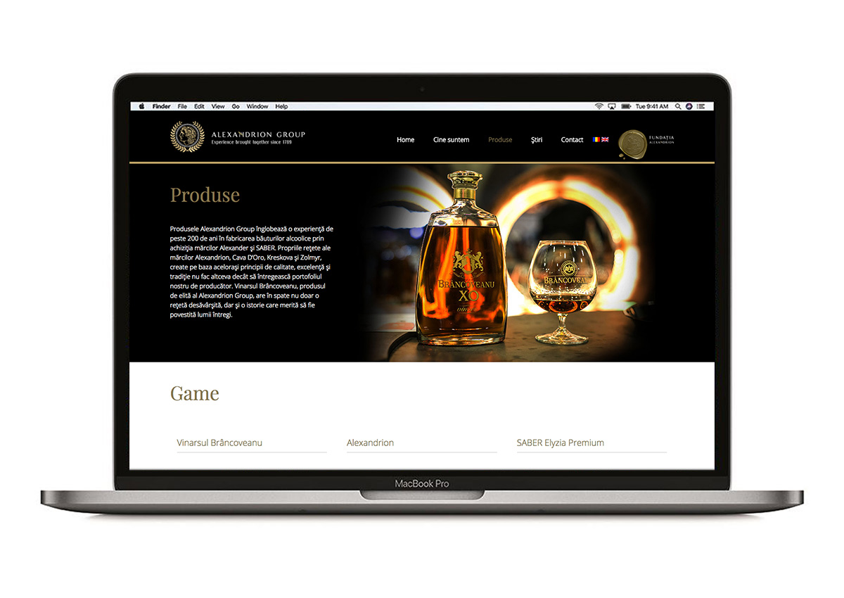 alexandrion website branding inoveo