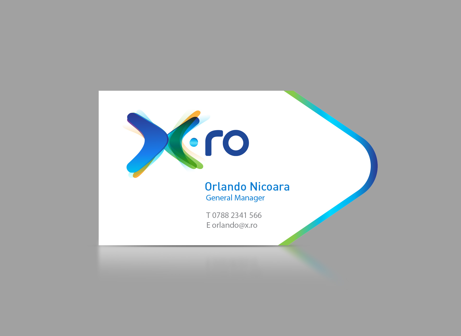 X.ro portfolio inoveo business card